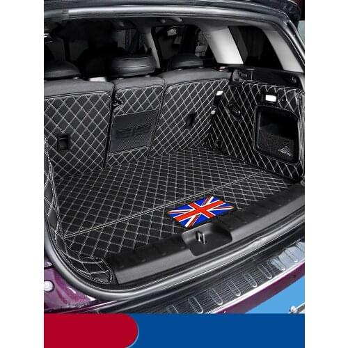 Special Full Covered No Odor Waterproof Boot Carpets Durable Car Trunk Mats for MINI F54 F55 F56 F60 R60 with Union Jack MINI