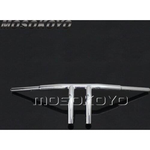 8" T-Bars Universal Chrome 1-1/4" 1" Handlebar for Harley Sportster Dyna Touring Honda Cafe Racer Chopper