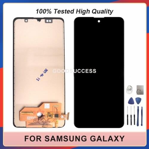 Tested For Samsung Galaxy A51 A515 LCD A515F SM-A515F/DS A515F/DS A515F LCD Display Touch Screen Digitizer Glass Panel Assembly