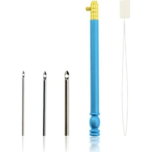 1 Set Embroidery Crochet Hook with 3 Needles Punch Threader Knitting Sewing Tool DIY Crafts Au31 21 Dropshipping