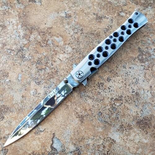 3 Colors Colst 26S TI-LIFE Pocket Folding Knife AUS-8 Blade Mirror Model Gift Knife Strong Cutting Pocket Hunting Edc Tool Knife