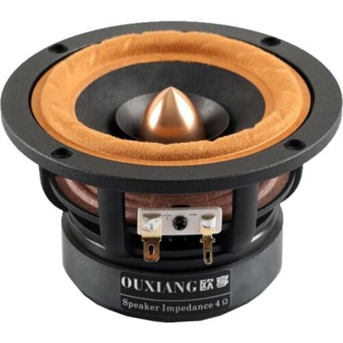 4 inch aluminum frame hifi cloth hanging edge high school bass balanced desktop bookshelf speaker