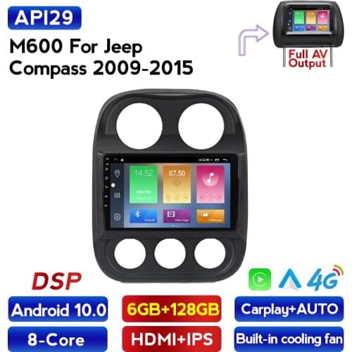 Car Radio For JEEP Compass Patriot 2010-2016 Stereo 2 Din Player Antenna GPS Navigation Support Carplay DSP OBD No CD Player DVR