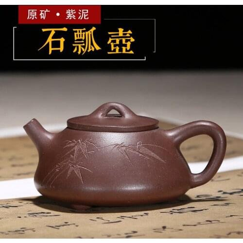 Purple clay teapots gift manufacturers custom company logo engraved paint tea to sell goods on a commission basis