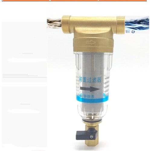 Prefilter water filter First step of water purifier system 40micron stainless steel mesh prefiltro 3/4" Whole-house Pre-filter