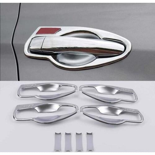 Accessories For Nissan Kicks 2016 2017 2018 Chrome Side Door Handle Bowl Cover Trim 8pcs/set