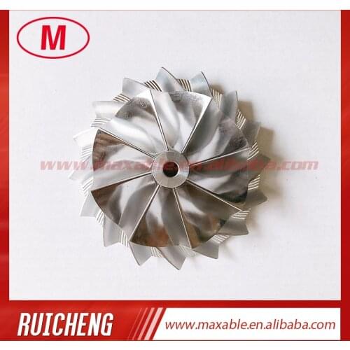 K24 8+8 blades 58.00/75.00mm high performance turbocharger billet/milling/aluminum 2618 compressor wheel