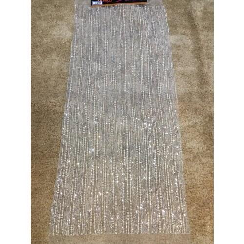 Ivory Bead lace fabric with embroidery bead mesh tulle lace for weddind dress fabric 5 Yards/Lot