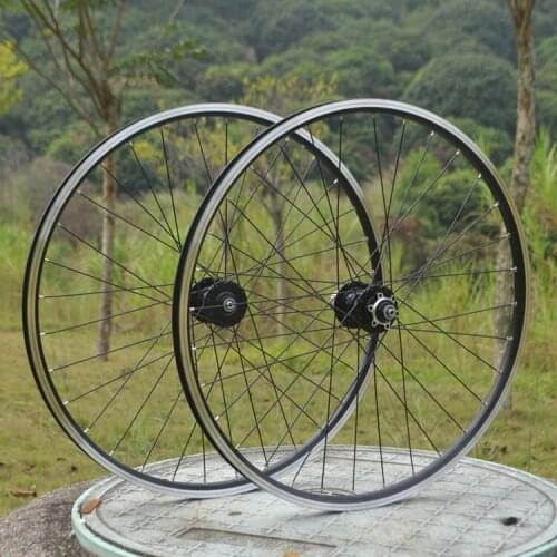 Mi.Xim 20 inch Mountain Bike V Brake Wheel Bicycle Wheelset Cycling V Black 406 Rim Disc Brake Hub Bike Parts