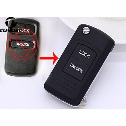 Modified Flip Folding Remote Car Key Shell Blanks for Mitsubishi V73 Pajero Outlander Hafei Racing