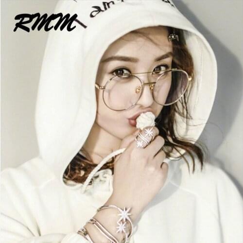 Fashion unisex round Metal-framed Sunglasses glasses for women men student