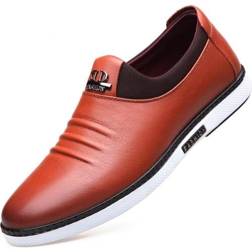 Sping autumn Genuine Leather Men Shoes fashion Men Casual Shoes Comfortable Shoes Men Flat Footwear Cowhide quality Male shoes