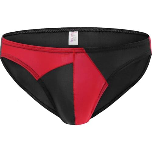 2021 Brand Howe Ray Mens Match Color Briefs Sexy Ice Silk Underpants Breathable Thin Underwear Transparent Male Gay Panties