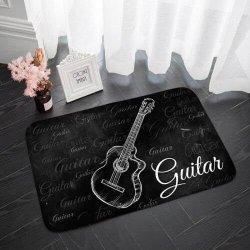 Musical Instrument Guitar Family Door Rug Living Room Rugs Rectangular Bedroom Bath Room Decor Mat Welcome Entrance Hall Carpets