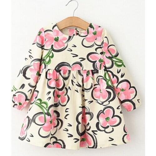 New 2016 baby girl clothes children clothing flower girls dresses for party and wedding kids dresses for girls 2T-6T dress