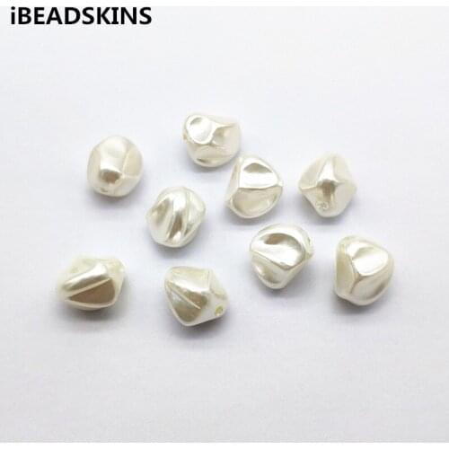 New arrival! 17x15mm 260pcs/lot Imitation pearls Twisted-shape beads for Earrings parts,hand Made Earrings Findings Jewelry DIY