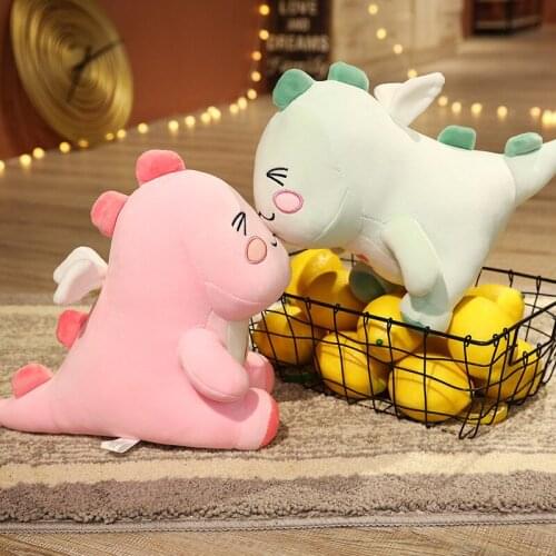 New design brightness color dinosaur Cute little ice cream dinosaur plush stuffed toy kids adult birthday gift