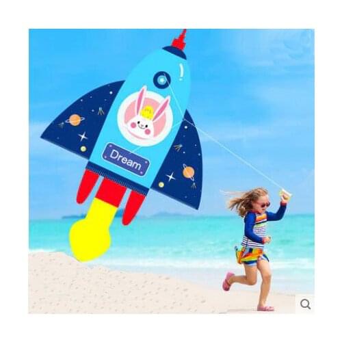 New Kite For Kids And Adults Rocket Single Line Kite Easy Flyer Kites With String And Handle