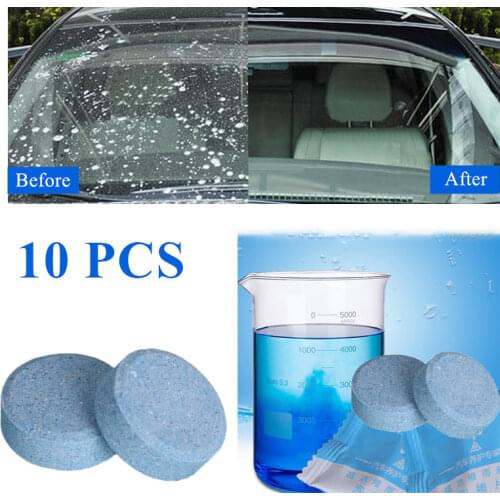 10Pcs/Pack(1Pcs=4L Water)Car Solid Wiper Fine Wiper Auto Window Cleaning Car Windshield Glass Cleaner Car Cleaning Car Tools