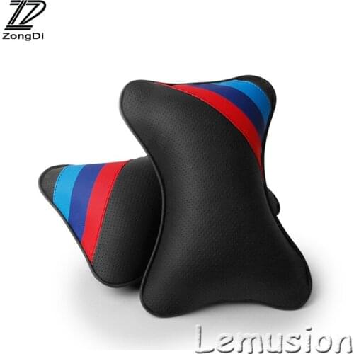 ZD 1PCS For Audi A3 A4 B6 B8 B7 B5 A6 C5 Q5 Honda Civic 2006-2011 Fit Accord CRV Car Neck pillow Three primary colors Headrest