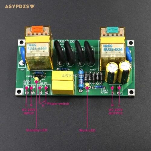 POWER-S.S Class A power amplifier high current power supply delay soft start finished board 20A 110V/220V optional
