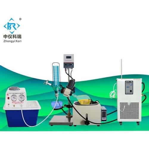 RE-201D Lab ethanol rotary evaporator rotavap rotavapor flask with steam heating bath for remove solvent evaporator