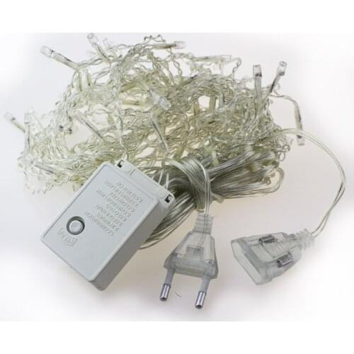 With end plug christmas icicle lights for Home Party Garden Decoration string lights 4m 96led AC220v EU Plug led icicle lights