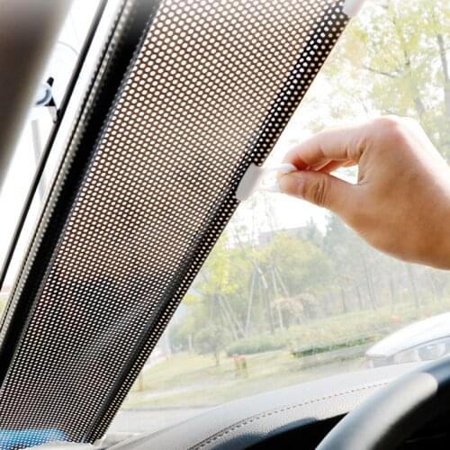 1 Pcs Car Windshield Sunshade Cover Automatic Retractable Sunblind Sun Protection for Car Front Window Windshield Sun Shade