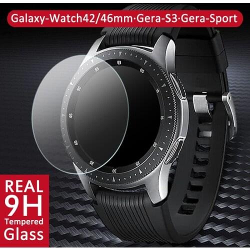 Tempered Glass Screen Protector for Samsung Galaxy Watch 46mm 42mm Protective Screen Guard Film for Gear S3 Sport Watch Upgraded