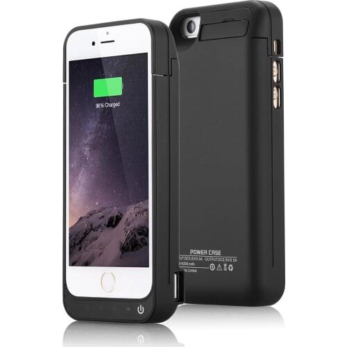 ZKFYS Powerbank Case For iPhone 5 5S SE Battery Case 4200mAh External Battery Power Bank Case Backup Charging Cover Fundas