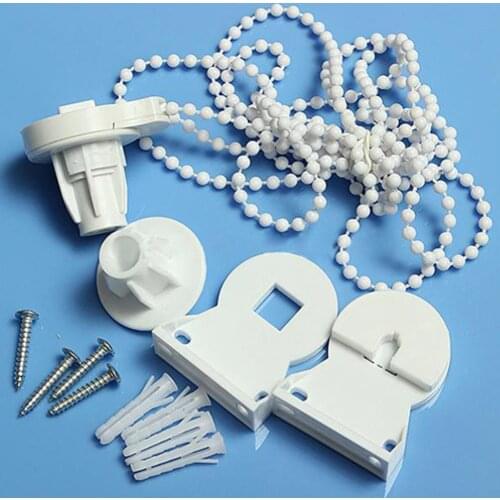1 Set Hot Sale Roller Blind Shade Cluth Bracket Bead Chain Repair Parts Set for 25mm White Tube Curtain Accessories Wholesale