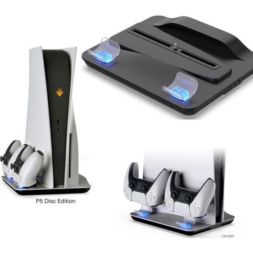 1pc Docking Charging For Sony PS5 Play Station Playstation PS 5 Controller Dock Battery Charger Game Console Accessories