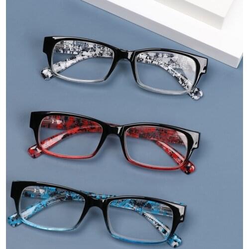 1PC Ultralight TR90 Gradient Reading Glasses Resin Clear Lens Presbyopic Reduces Eye Strain Eyewear +1.0 to +4.0 Dropship