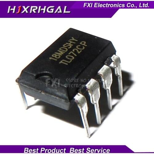 100PCS TL072CP DIP8 TL072 DIP