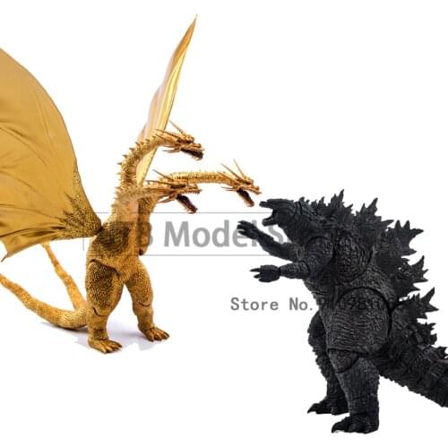 16-31CM Godzilla Anime SHM Godzilla 2 Monster Mobile Hand PVC Oversize Model Statue Boxed King Ghidrah Articular Mobility Figma