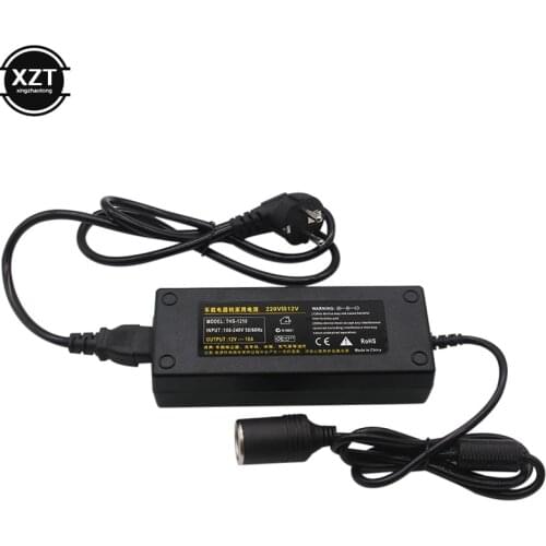 Car Cigarette Lighter AC Adapter 12V 10A 120W Power Adapter Converter Inverter DC T Transformer Lighter