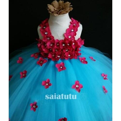 Girls Bule Dress New Year Princess Children Wedding Dress Gown Kids Dresses for Girls Birthday Party Dress Christmas Vestido