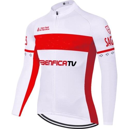 2020 team Lisboa BENFICA cycling jersey long sleeve summer spring without fleece cycling clothing Men ropa ciclismo
