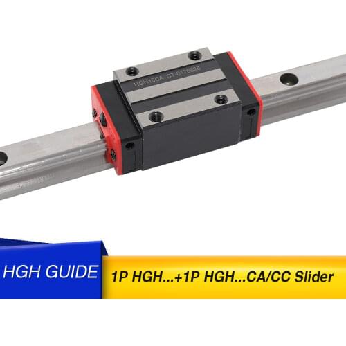 Free shipping HGH15CA HGW15CC Linear Guide Rail H100 900 1000 mm Length Square Linear Rail HGH25 for CNC Parts Slider Block