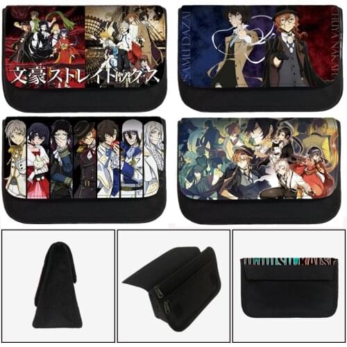 Anime Bungou Stray Dogs Pencil Case For Teenagers Student Cosmetic Bag Children Portable School Supplies Pen Case Gift