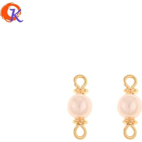 Cordial Design 100Pcs 5*12MM Jewelry Accessories/DIY Connectors/Imitation Pearl/Genuine Gold Plating/Hand Made/Earring Findings
