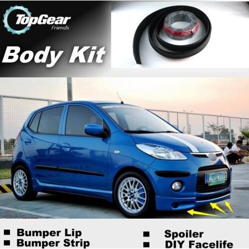 Bumper Lip Deflector Lips For Dodge i10 2007~2015 Front Spoiler Skirt For TopGear Fans to Car View Tuning / Body Kit / Strip