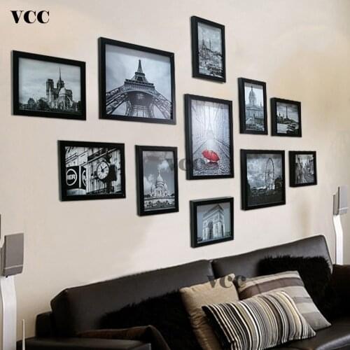 11Pcs/Set Canvas Painting Picture With Frame Picture Landscape Painting Poster And Print Wall Art Wall Pictures For Living Room