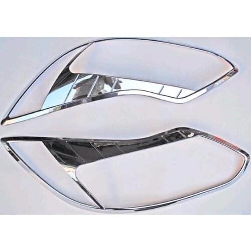 For Ford Focus 3 MK3 2012 2013 2014 Headlights cover Head Light lamp Trim Chrome Decoration Car-Styling Car-covers Accessories