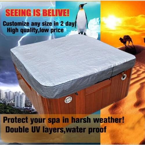 Hot tub cover cap prevent snow, rain and dust,2150mm * 1570mm x300 mm ,can customize spa, swim spa cover bag