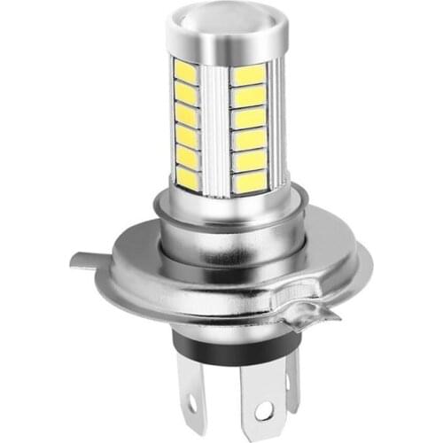 H4 33SMD 5630 LED Super Bright White Car Headlight Light Source DRL Daytime Traffic Lights Bulb Lamp LED 12V 8W Dropshipping