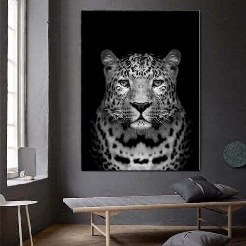 Canvas Painting Animals Wall Art Cheetah Tiger Posters and Prints Wall Pictures for Living Room Animals Canvas Home Decoration