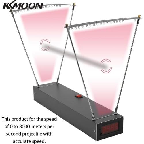 KKMOON E9900-X Professional Digital Velocimetry Slingshot Aluminum Alloy Pro Bow Velocity Tool Speed Measuring Instrument
