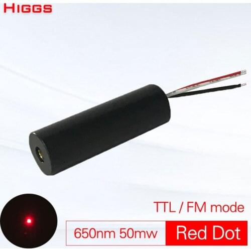 High quality 650nm 50mw red dot TTL frequency moduletion laser module low power CS laser sight pointer 0-30KHz Customizable