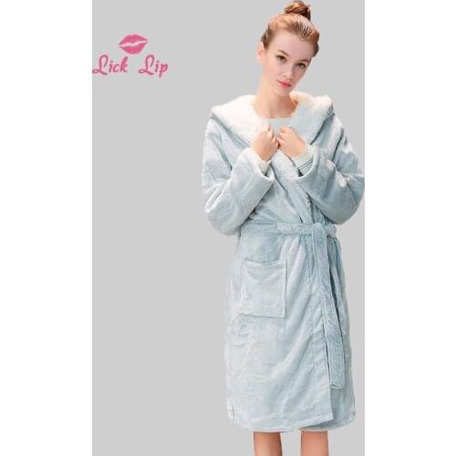 Lick lip Women's Robes With A Hood